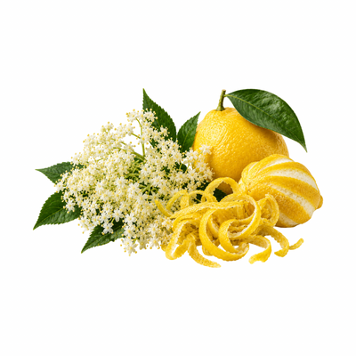 Fresh Elderflower and Lemon Zest